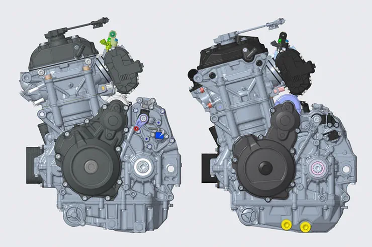 左邊是LC8c新專利圖片，可以看出汽缸頂部明顯長高了一些
